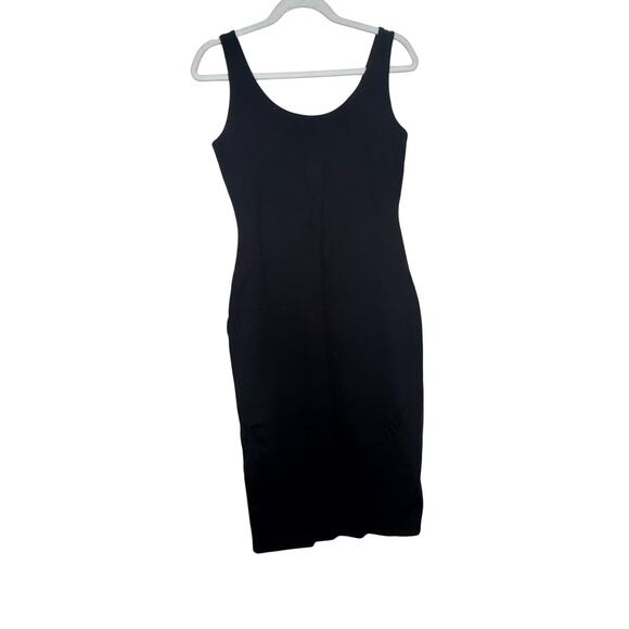 Sheer The Sculpting Black Bodycon Dress Sleeveless Scoopneck NWT Large Fitted - Picture 2 of 8